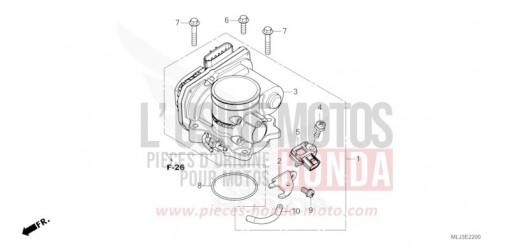 CORPS DE PAPILLON GL1800BDP de 2023